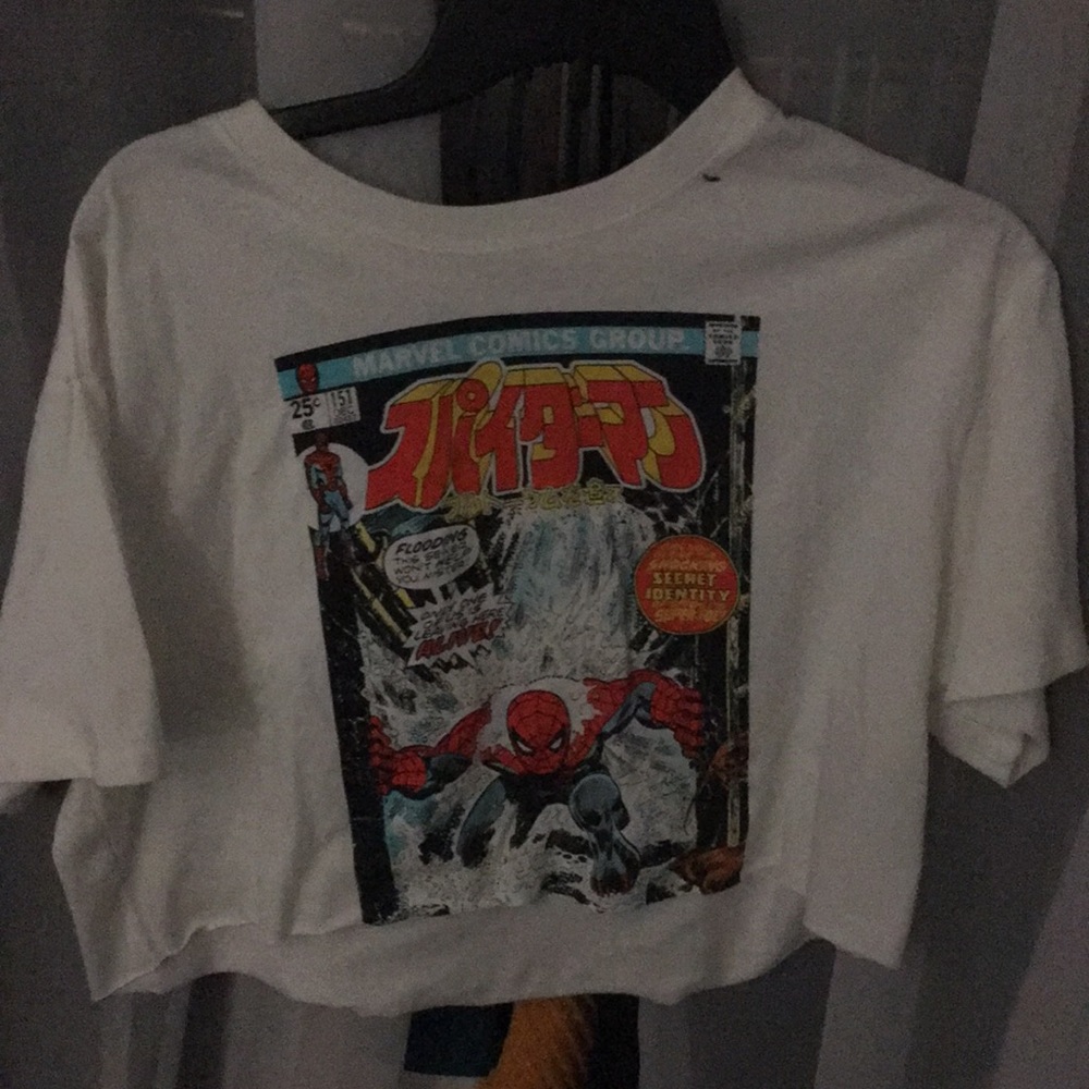 Brand new Marvel Spider-Man crop top